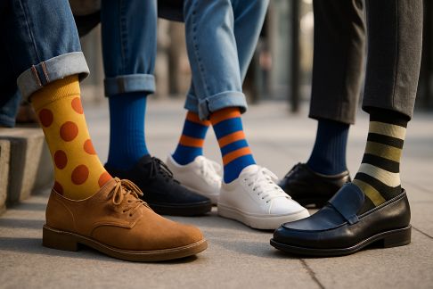 Comment associer des chaussettes colorées avec style