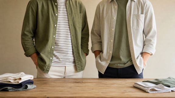 Mix and match : bien associer motifs et couleurs entre T-shirt et chemise