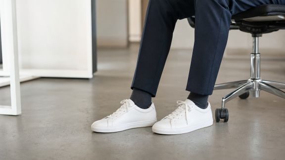 Les baskets blanches pour homme : comment les porter au bureau