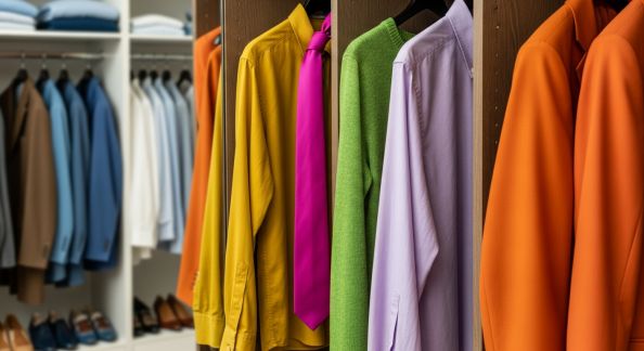 Quelles couleurs éviter dans un dressing masculin ?