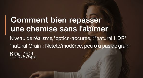 Comment bien repasser une chemise sans l'abîmer