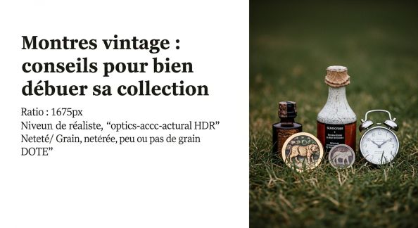 Montres vintage : conseils pour bien débuter sa collection