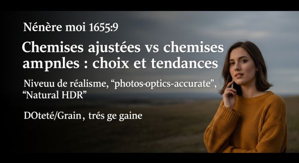 Chemises ajustées vs chemises amples : choix et tendances