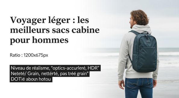 Voyager léger : les meilleurs sacs cabine pour hommes