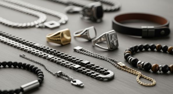 Chaînes, bagues, bracelets : les nouveaux codes des bijoux pour hommes