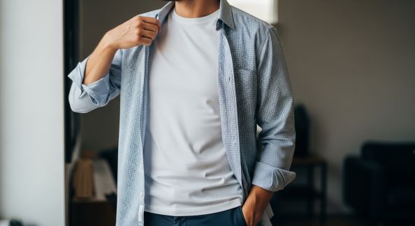 Comment porter un T-shirt sous une chemise ?