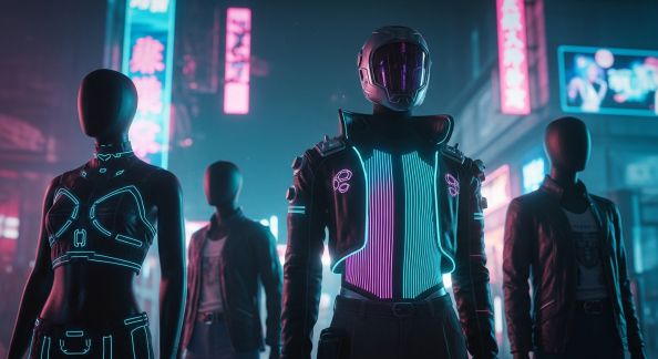 Graphismes futuristes : la vague cyber dans vos looks