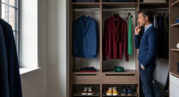 Comment intégrer la couleur dans un dressing masculin sans se tromper