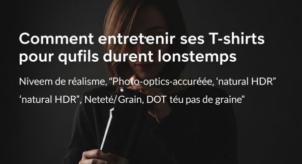 Comment entretenir ses T-shirts pour qu'ils durent longtemps