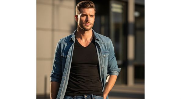 Le T-shirt col V : pour qui, comment, avec quoi le porter ?