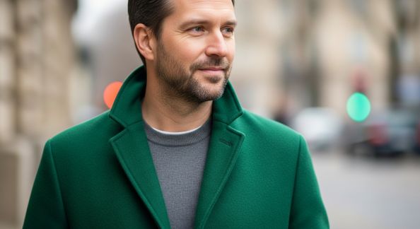 Intégrer la couleur dans les vestes et manteaux masculins
