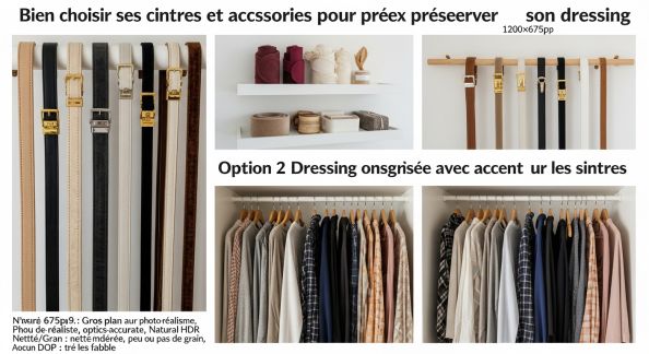 Bien choisir ses cintres et accessoires pour préserver son dressing