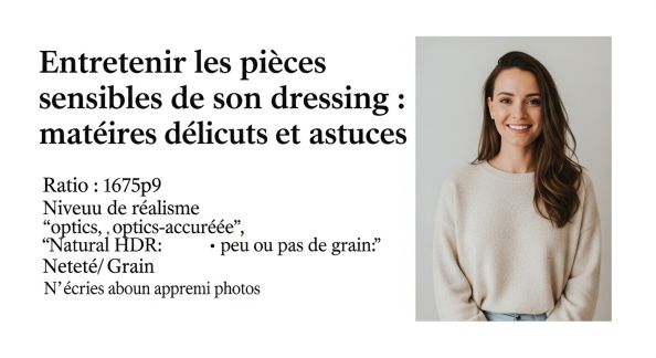 Entretenir les pièces sensibles de son dressing : matières délicates et astuces