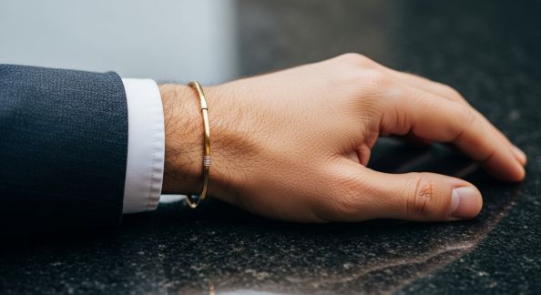 Le bracelet en or : luxe et discrétion pour homme