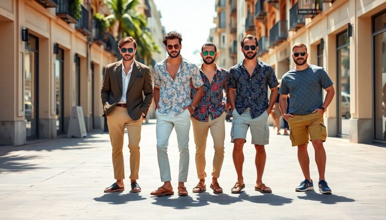 5 looks tendance pour homme à porter avec des sandales cet été