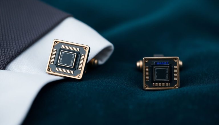 Boutons de manchette modernes : Quand tradition et technologie se rencontrent
