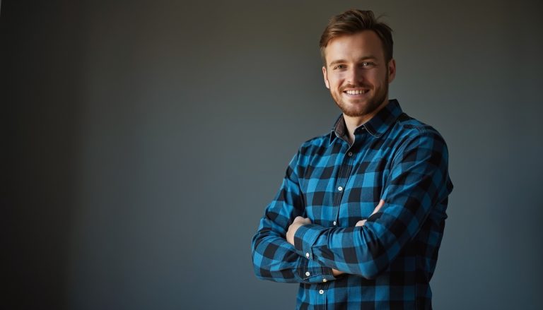 chemise à carreaux homme bleue et noir