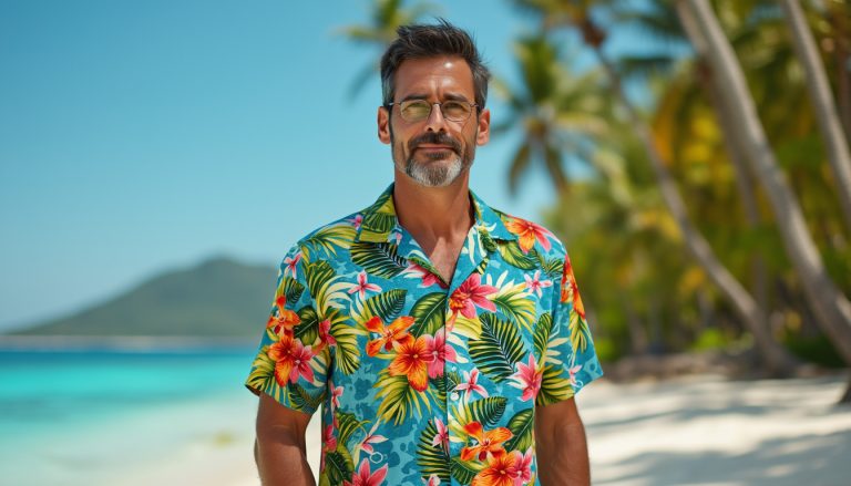 Chemise hawaïenne pour homme
