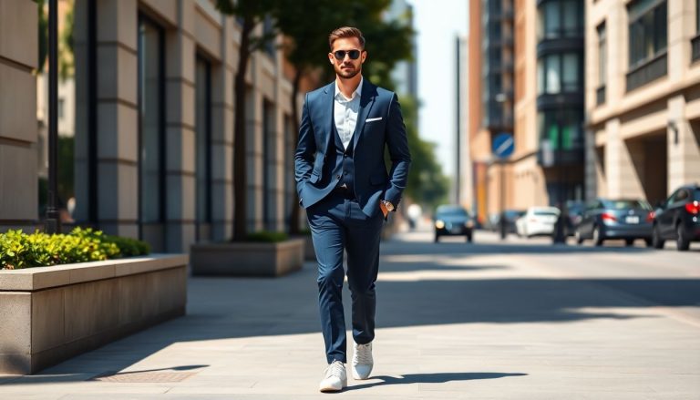 Costume et baskets : le combo gagnant pour un look décontracté-chic