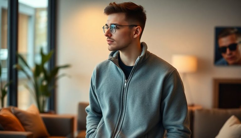 Le pull zippé : la nouvelle star décontractée qui monte en mode lounge