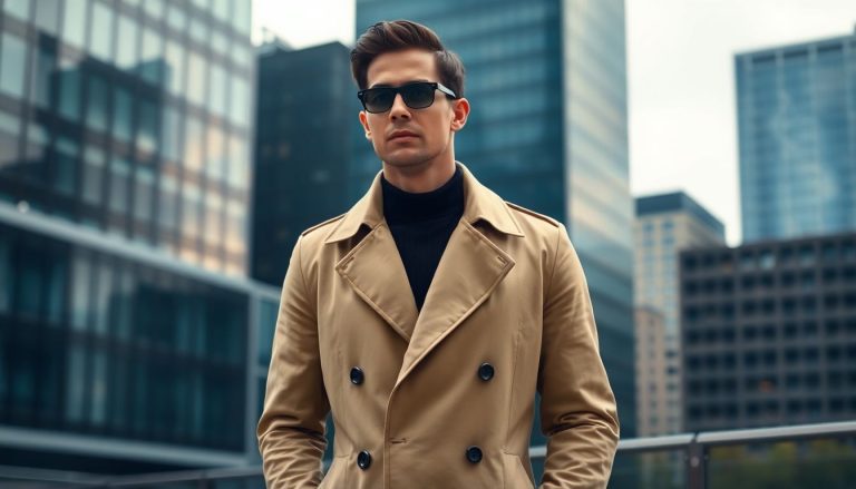 Le trench-coat masculin : l'allié mode intemporel pour un style raffiné et actuel