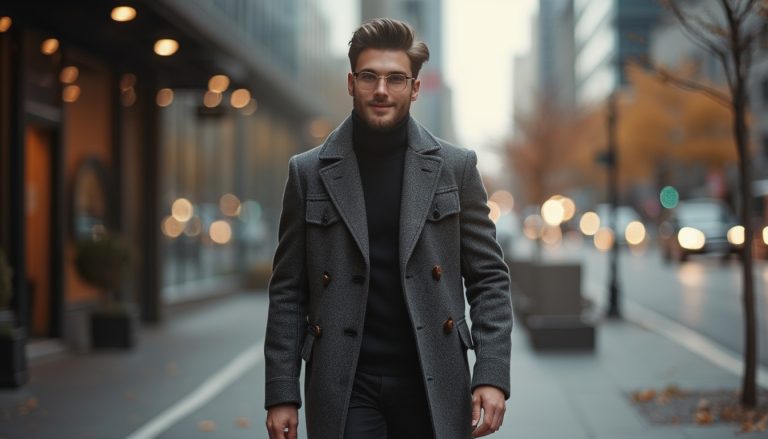 Manteaux en laine tendance pour homme