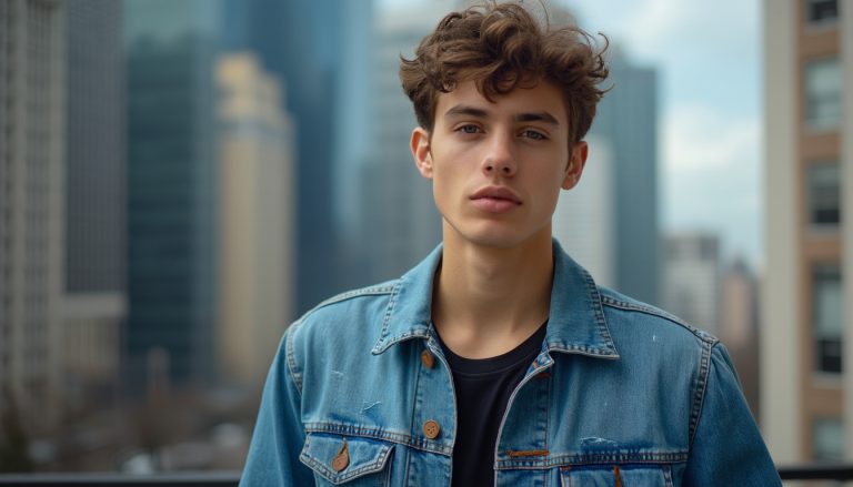 veste en jean pour homme